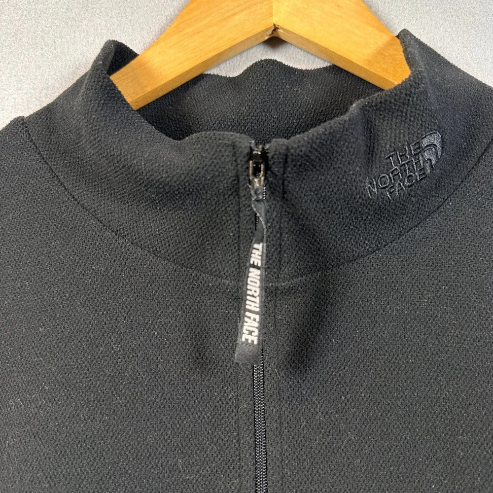 The North Face Mens XL Black Fleece Quarter Zip Pullover Mock Neck
